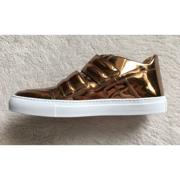MAISON MARGIELA Mirrored Bronze Leather SNEAKERS - Picture 4 of 14